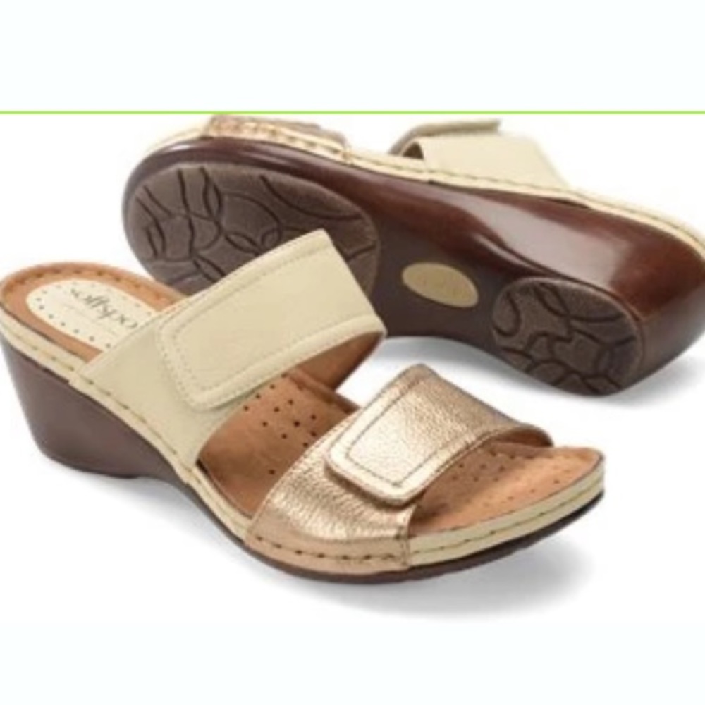 NWOT Softspots Womens Panama Size 9 -9W Sandals